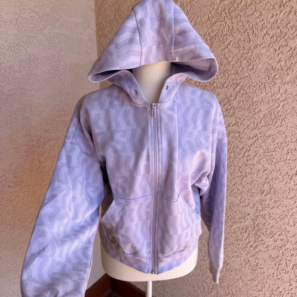 Adidas purple zip up hoodie